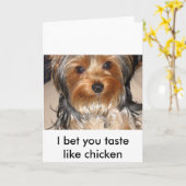 Bad Dog Kaart (Gele Bloem)