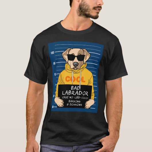 Bad Dog Labrador Retriever T-shirt (Voorkant)