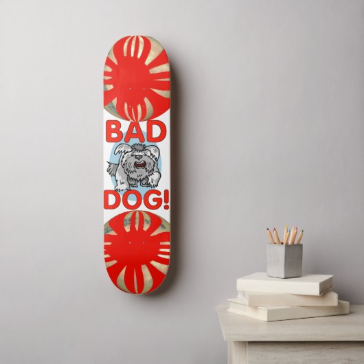 Bad Dog Skateboard (Muurkunst)