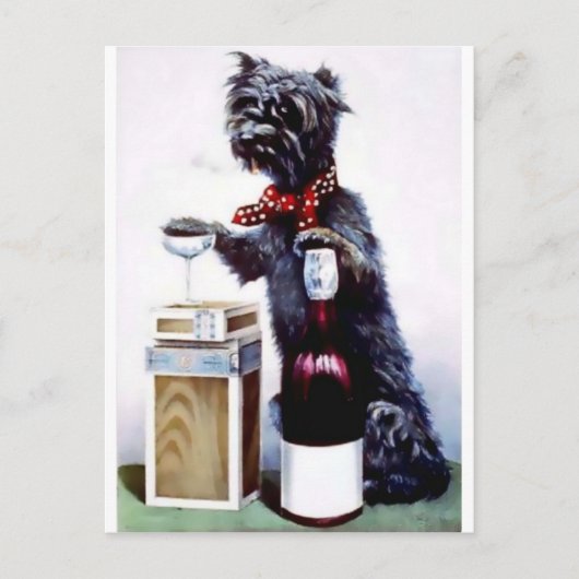 Bad Dog Vintage poster Briefkaart (Voorkant)