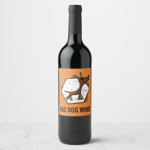 Bad-dog Wijn Etiket