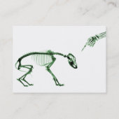 Bad Dog X-ray Skelet in Green Visitekaartje (Achterkant)