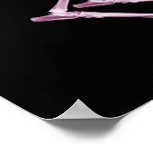 Bad Dog Xray Skeleton Black Pink Poster (Hoek)