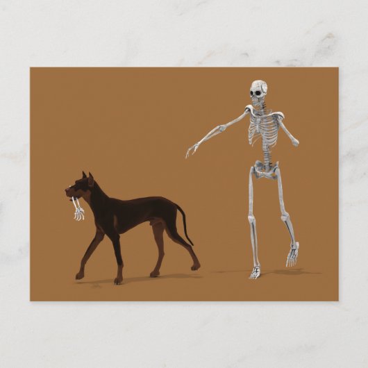 Bad Doggie Briefkaart (Voorkant)