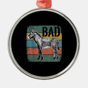 Bad Donkey Meme   Cute Donkey Lover Gifts Metalen Ornament