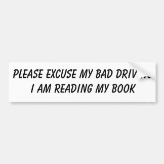 BAD DRIVER BOOK BUMPERSTICKER