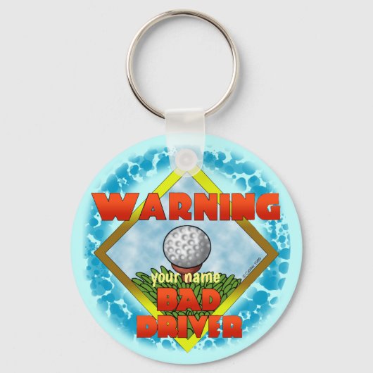 Bad Driver Golf Sleutelhanger (Voorkant)