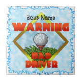 Bad Driver Golf Tegeltje (Voorkant)