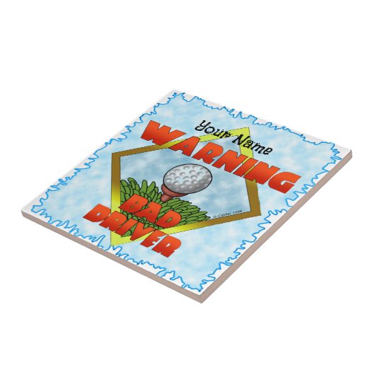 Bad Driver Golf Tegeltje (Zijkant)