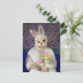 Bad Easter Bunny Briefkaart (Staand voorkant)