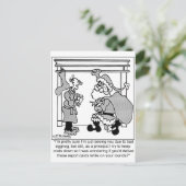 Bad Egg Nog leidt naar Santa Sighting Feestdagenkaart (Staand voorkant)