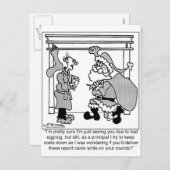 Bad Egg Nog leidt naar Santa Sighting Feestdagenkaart (Voorkant / Achterkant)