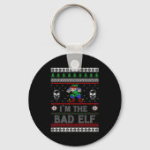 Bad Elf Ugly Christmas For Elves Lover Sleutelhanger (Voorkant)