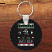 Bad Elf Ugly Christmas For Elves Lover Sleutelhanger (Voorkant)