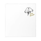 Bad en Boo-jee "Ik ben het Storm" Gothic Notitieblok (Voorkant)