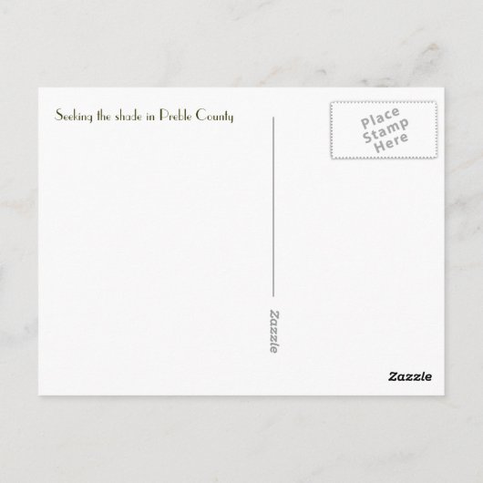 bad en Briefkaart Engelse tuin (Achterkant)