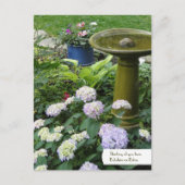 bad en Briefkaart Engelse tuin (Voorkant)