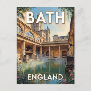 Bad Engeland Romeinse baden scène Briefkaart