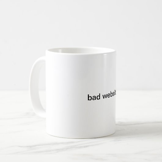 bad, expensive mug koffiemok (Voorkant links)