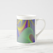 Bad Face, Abstracte 3D Rainbow Art Espresso Cup Porselein Kop (Rechts)