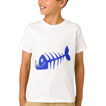 Bad Fish Skull Blue