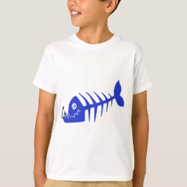 Bad Fish Skull Blue T-shirt