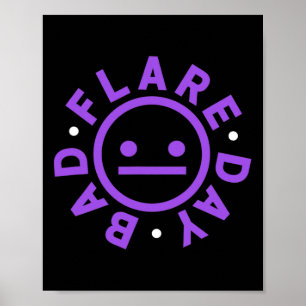 Bad Flare Day Chronische Pijn Fibro Warrior Poster