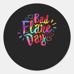 Bad Flare Day Complex Regional Pain Syndrome Aware Ronde Sticker