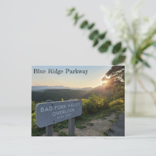 Bad Fork Valley Overlook at Sunset Briefkaart (Staand voorkant)