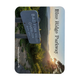 Bad Fork Valley Overlook at Sunset Magneet