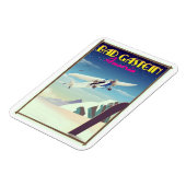 Bad Gastein Oostenrijk Snowboarden poster Magneet (Linkerzijde)