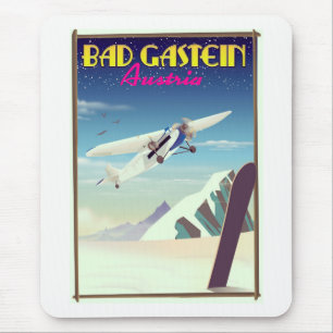 Bad Gastein Oostenrijk Snowboarden poster Muismat