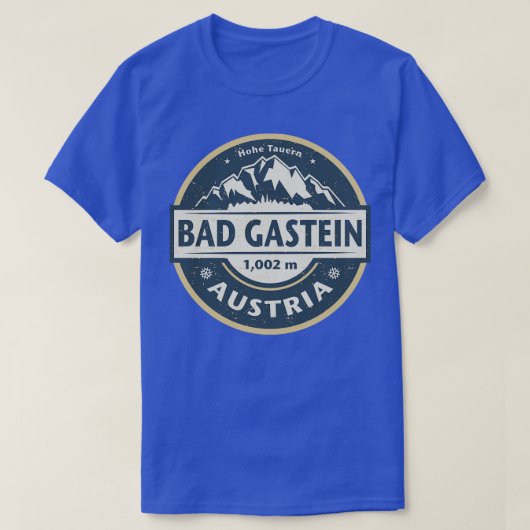 Bad Gastein Oostenrijk T-shirt (Design voorkant)