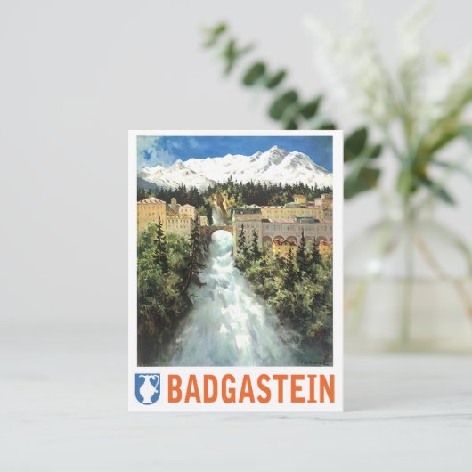 Bad Gastein waterfall, Oostenrijk Briefkaart (Staand voorkant)