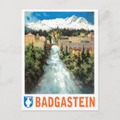 Bad Gastein waterfall, Oostenrijk Briefkaart (Voorkant)