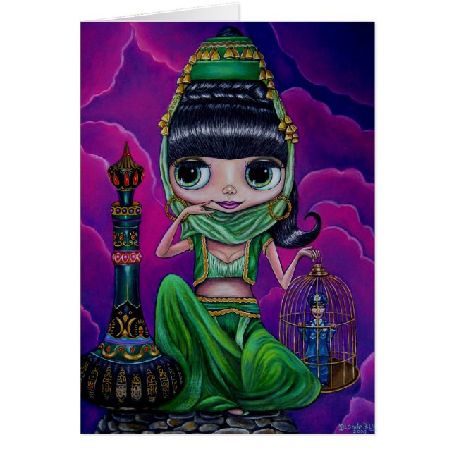Bad Genie Girl in Emerald Green (Voorkant)