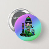 Bad Genie Rainbow Button (Voorkant /achterkant)