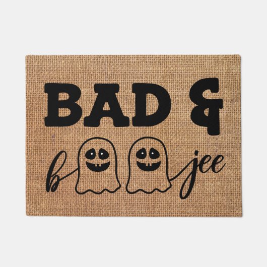 Bad-Ghost-Boujee Herfst Halloween Welcome Deurmat (Voorkant)
