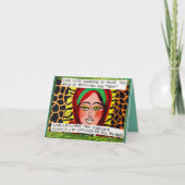 BAD GIRL ART NOTECARD KAART (Voorkant)