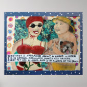 BAD GIRL ART - SOMS FANTASIEER IK OVER EEN WERELD POSTER (Voorkant)