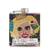 BAD GIRL FLASK-ALLES WAT U NODIG HEBT IS LIEFT EN  HEUPFLES (Voorkant)