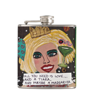 BAD GIRL FLASK-ALLES WAT U NODIG HEBT IS LIEFT EN  HEUPFLES