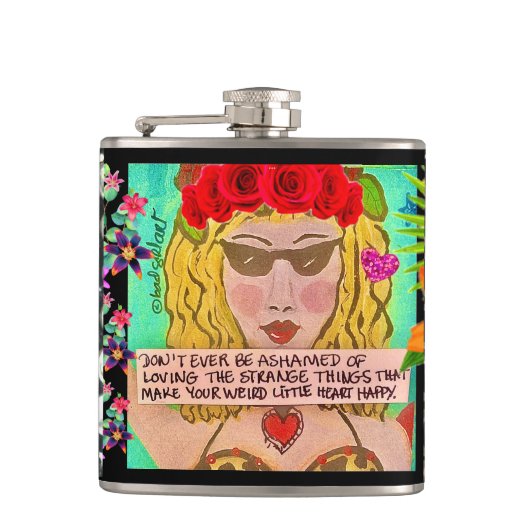 BAD GIRL FLASK HEUPFLES (Voorkant)
