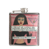 BAD GIRL FLASK-Tequila Heupfles (Voorkant)