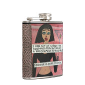BAD GIRL FLASK-Tequila Heupfles (Rechts)