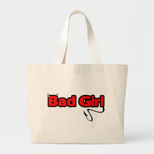 Bad Girl Grote Tote Bag (Voorkant)