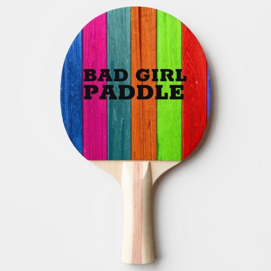 BAD GIRL PING PONG PADDLE TAFELTENNISBATJE (Voorkant)