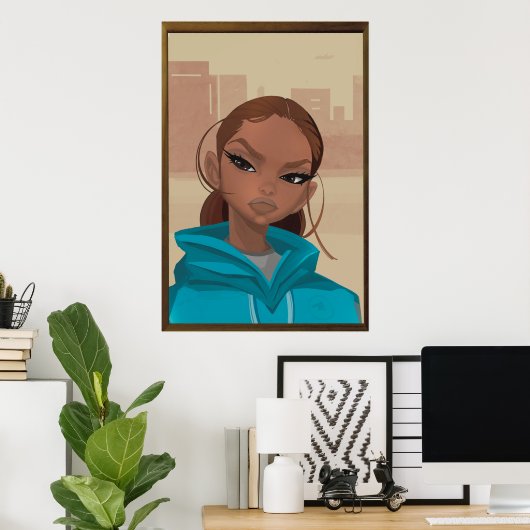 Bad Girl Poster (Thuiskantoor)