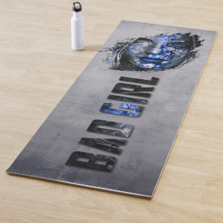 Bad Girl rustic grijs blauw Yogamat