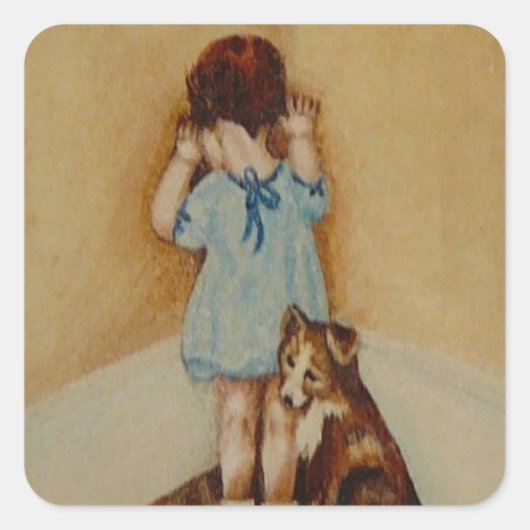 Bad Girls beste vriend Vierkante Sticker (Voorkant)